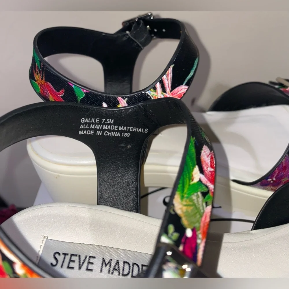 Steve Madden platform sandals Steve Madden heels chunky platform floral Y2K vibe